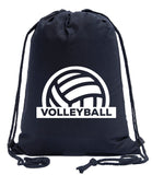 Classic Volleyball Cotton Drawstring Bag