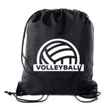 Classic Volleyball Polyester Drawstring Bag