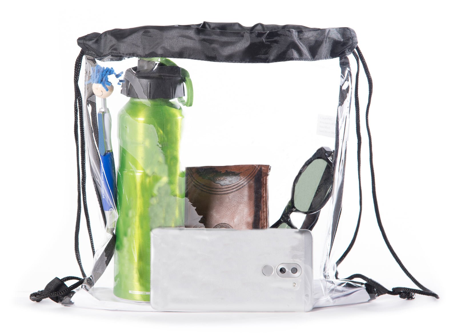 Clear Stadium Approved Mini Drawstring Bag - Mato & Hash