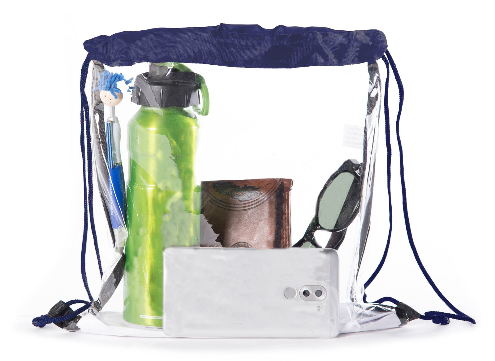 Clear Stadium Approved Mini Drawstring Bag - Mato & Hash