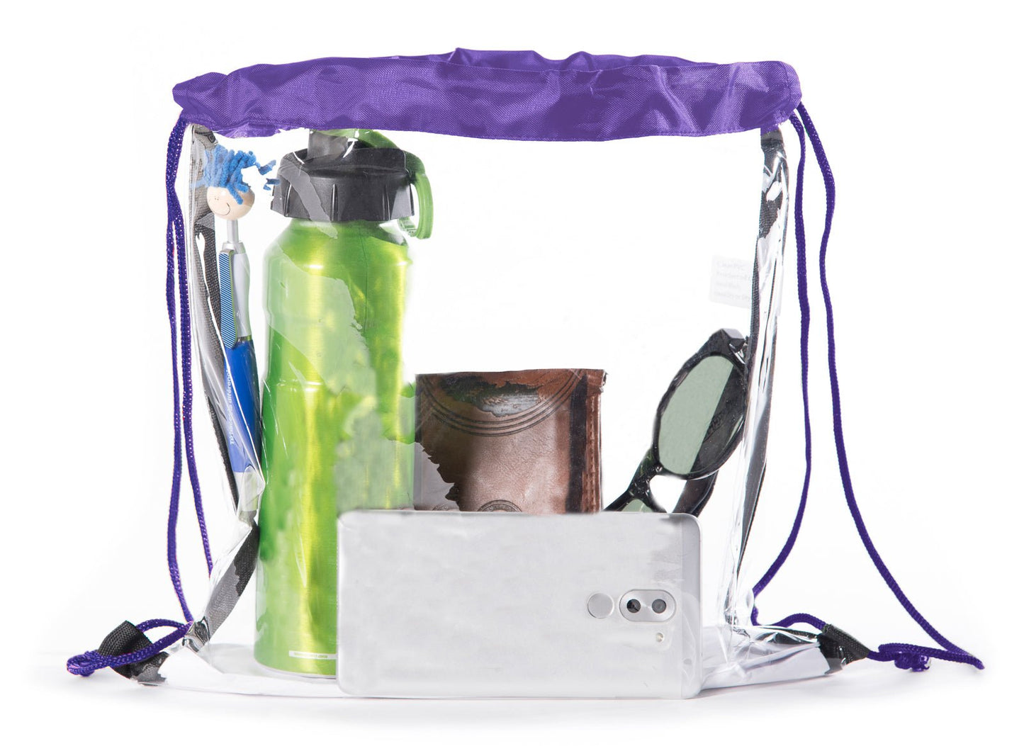 Clear Stadium Approved Mini Drawstring Bag - Mato & Hash