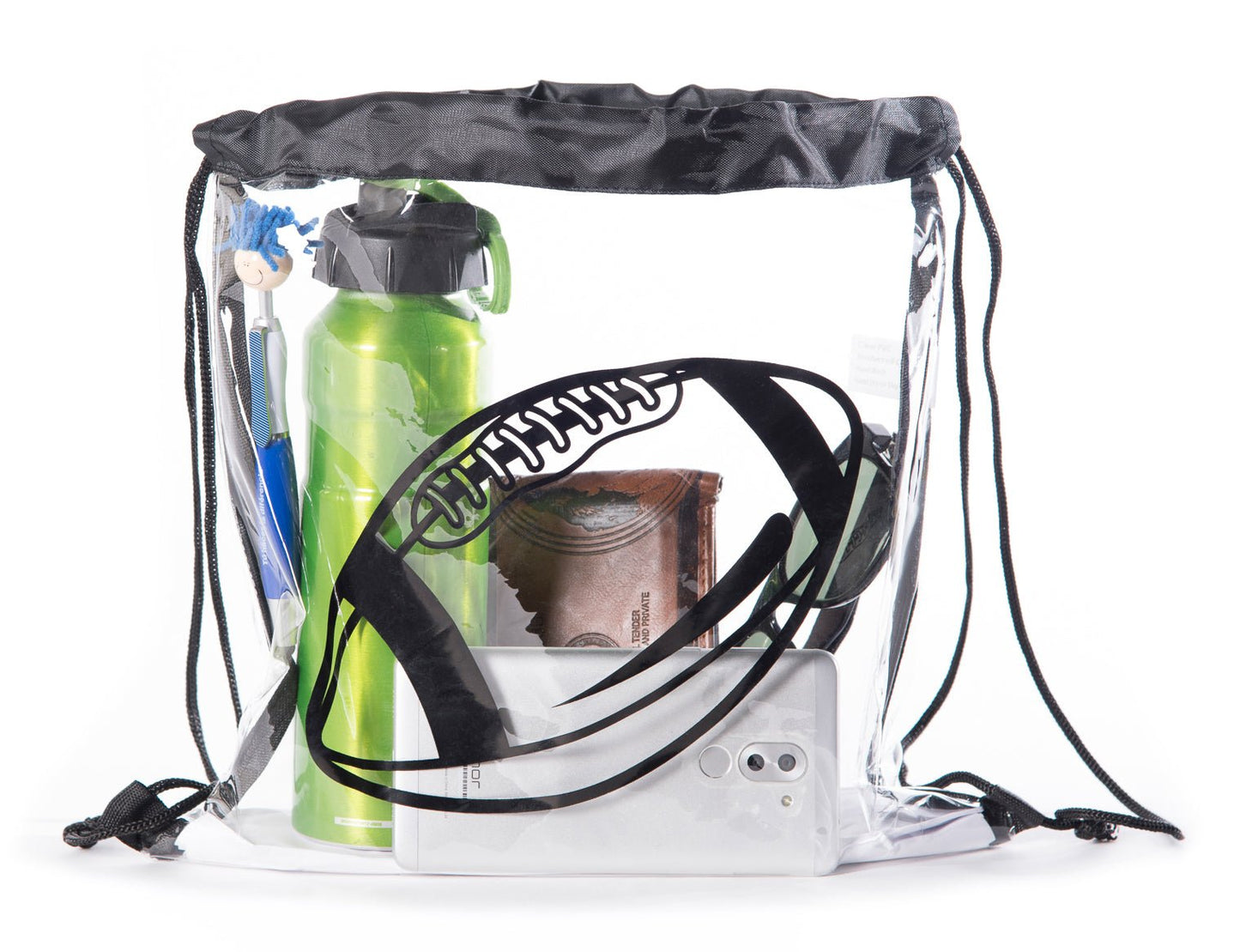 Clear Stadium Approved Mini Drawstring Bag - Mato & Hash