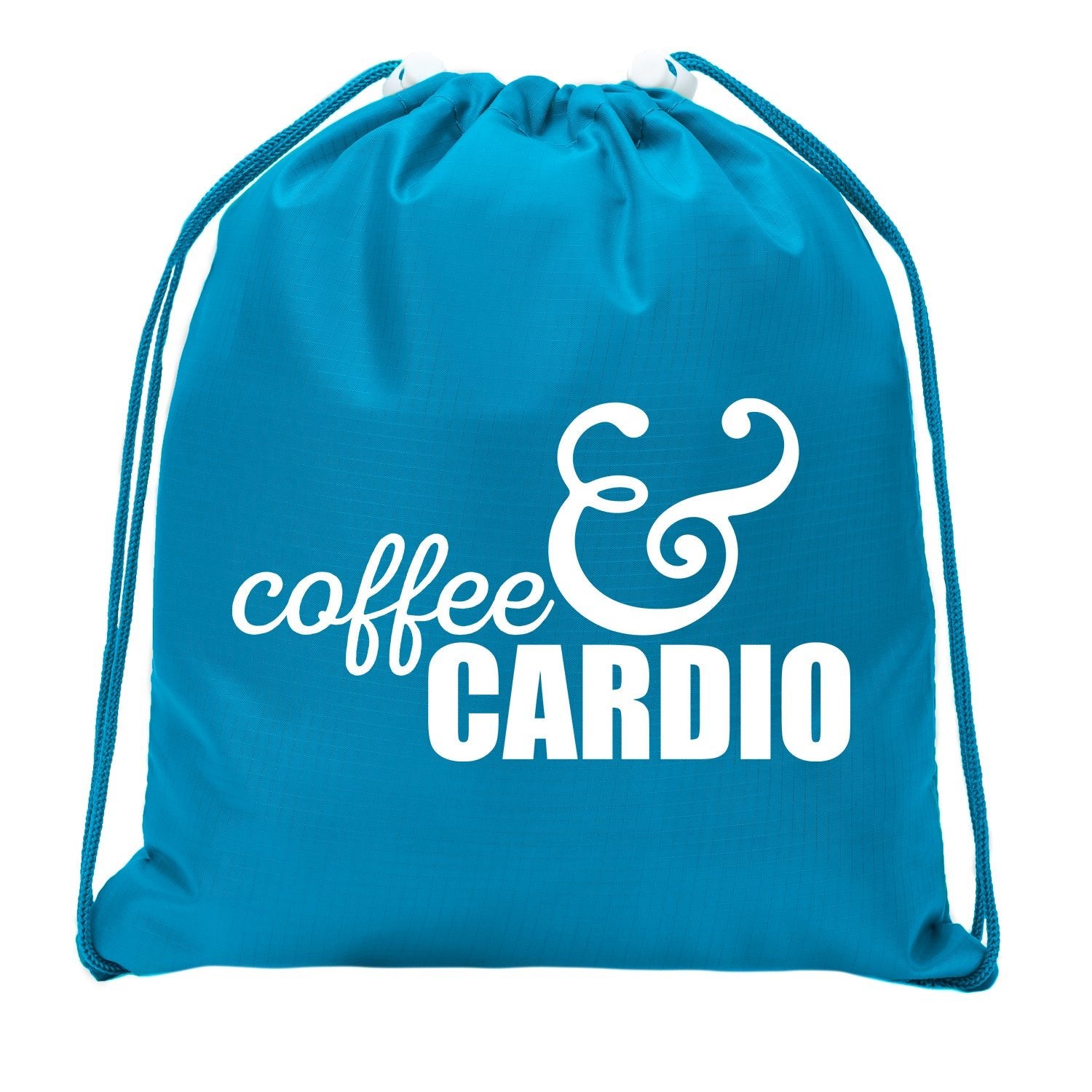 Coffee & Cardio Mini Polyester Drawstring Bag - Mato & Hash