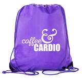 Coffee & Cardio Polyester Drawstring Bag - Mato & Hash