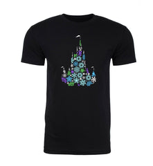 Colorful Snowflake Castle Unisex T Shirts - Mato & Hash