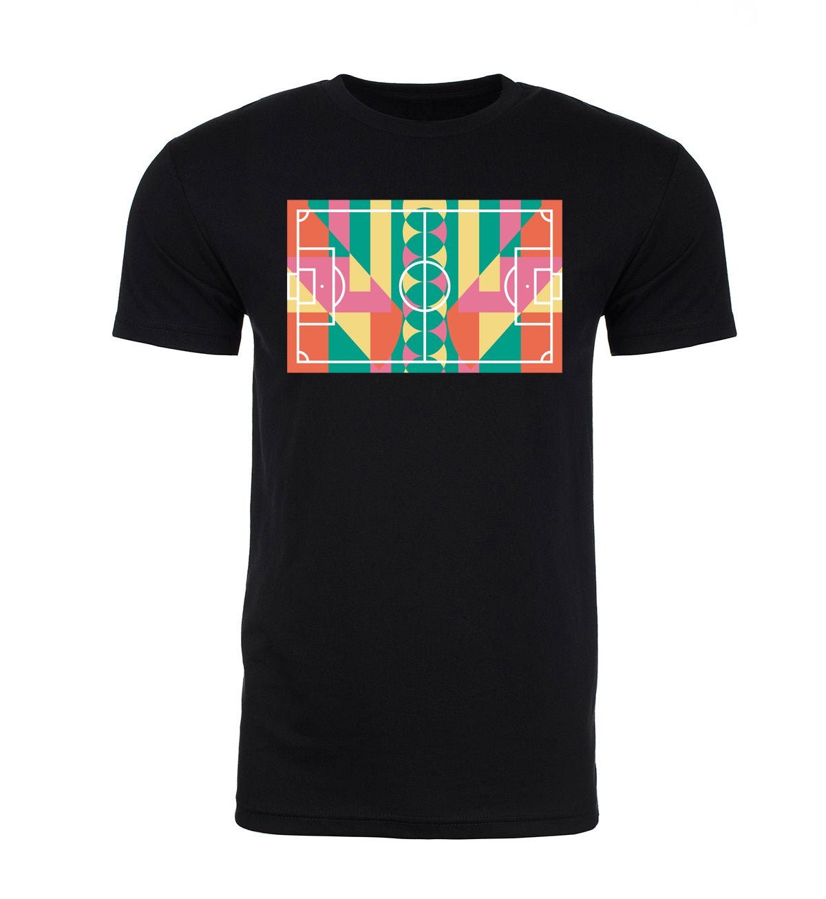Colorful Soccer Field Unisex T Shirts - Mato & Hash