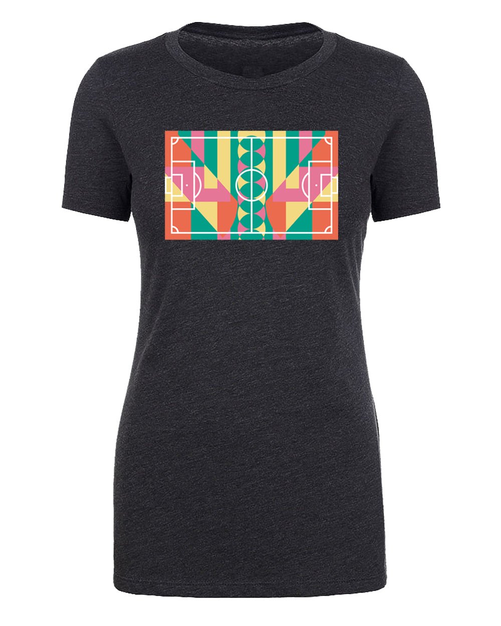 Colorful Soccer Field Womens T Shirts - Mato & Hash