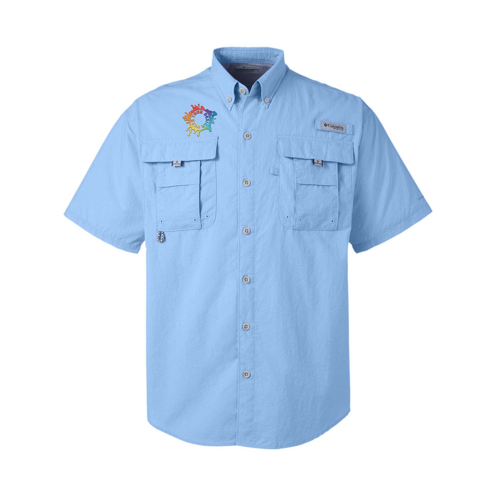 Columbia Men's Bahama II Short-Sleeve Shirt Embroidery Sail / Large