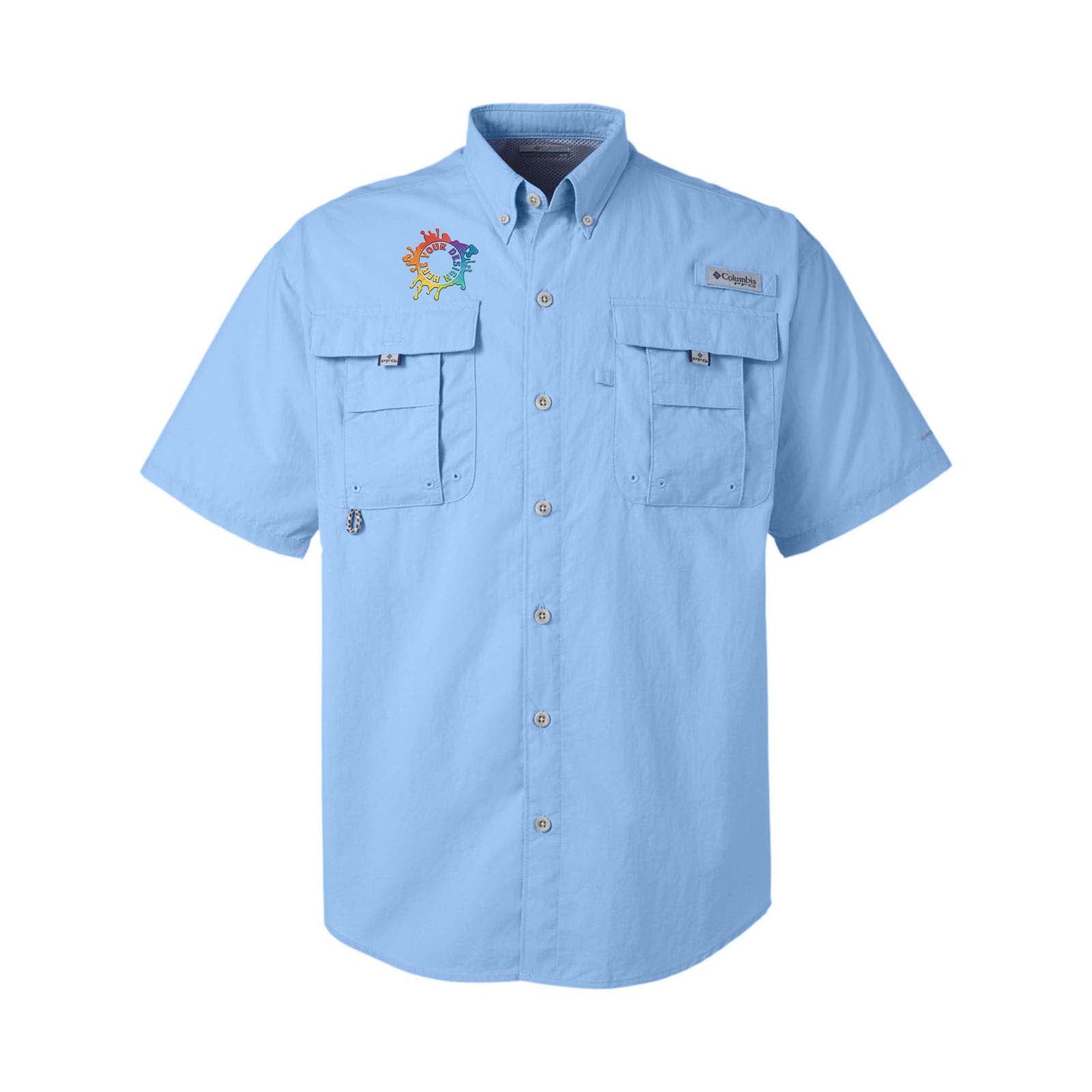 Columbia Men's Bahama II Short-Sleeve Shirt Embroidery Sail / Small