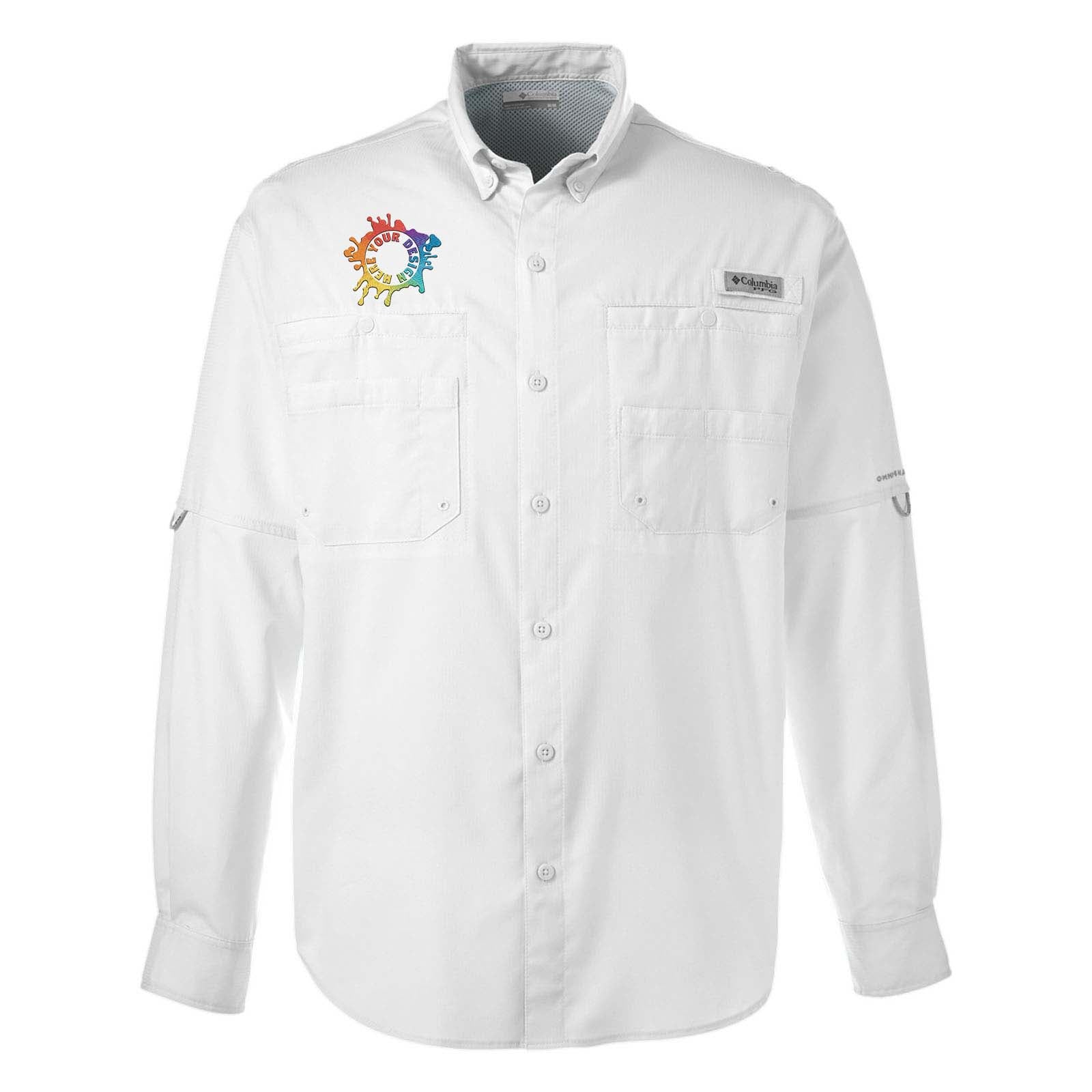 Columbia Men's Tamiami™ II Long-Sleeve Shirt Embroidery - Mato & Hash