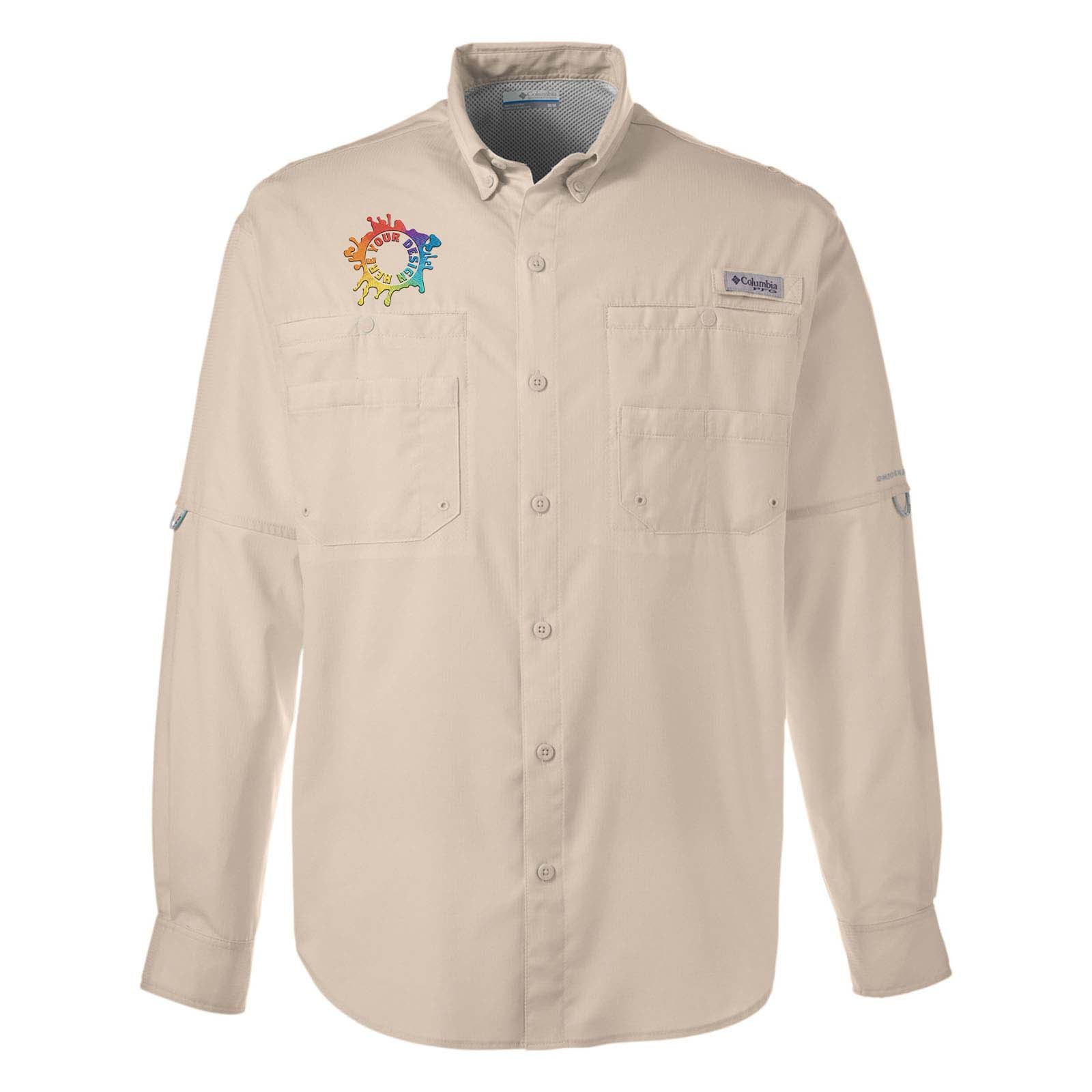 Columbia Men's Tamiami™ II Long-Sleeve Shirt Embroidery - Mato & Hash