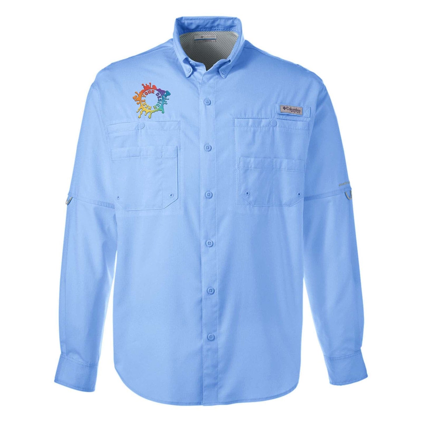 Columbia Men's Tamiami™ II Long-Sleeve Shirt Embroidery - Mato & Hash