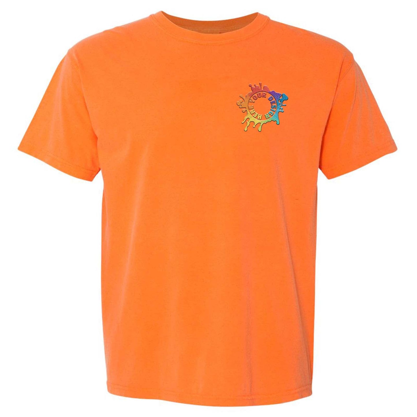 Comfort Colors Garment Dyed Heavyweight 100% Cotton T-Shirt Embroidery - Mato & Hash