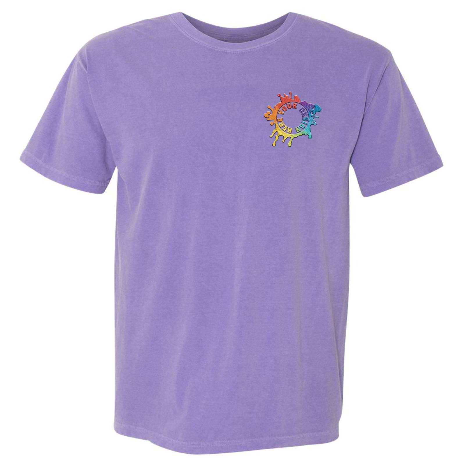 Comfort Colors Garment Dyed Heavyweight 100% Cotton T-Shirt Embroidery - Mato & Hash