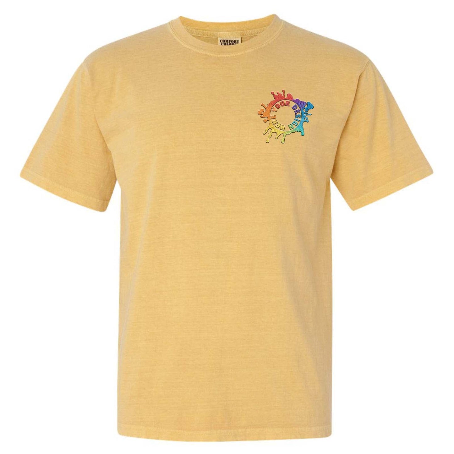 Comfort Colors Garment Dyed Heavyweight 100% Cotton T-Shirt Embroidery - Mato & Hash