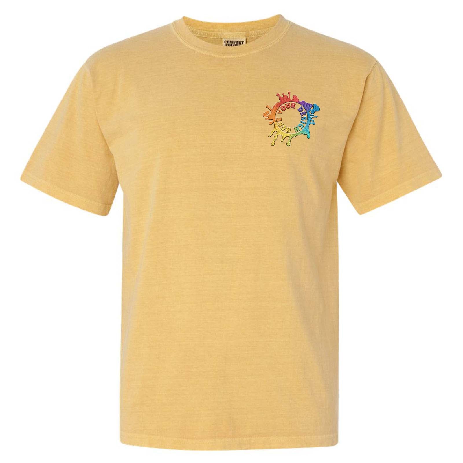 Comfort Colors Garment Dyed Heavyweight 100% Cotton T-Shirt Embroidery - Mato & Hash