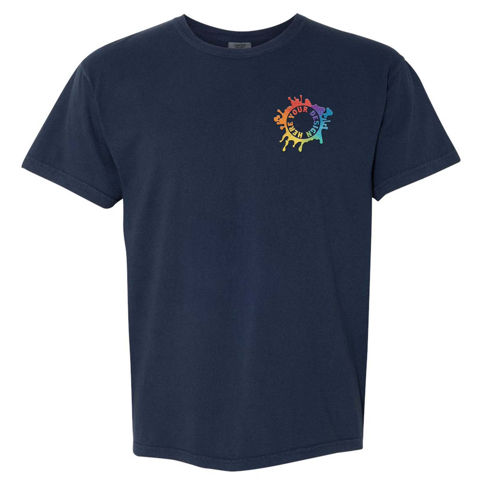 Comfort Colors Garment Dyed Heavyweight 100% Cotton T-Shirt Embroidery - Mato & Hash