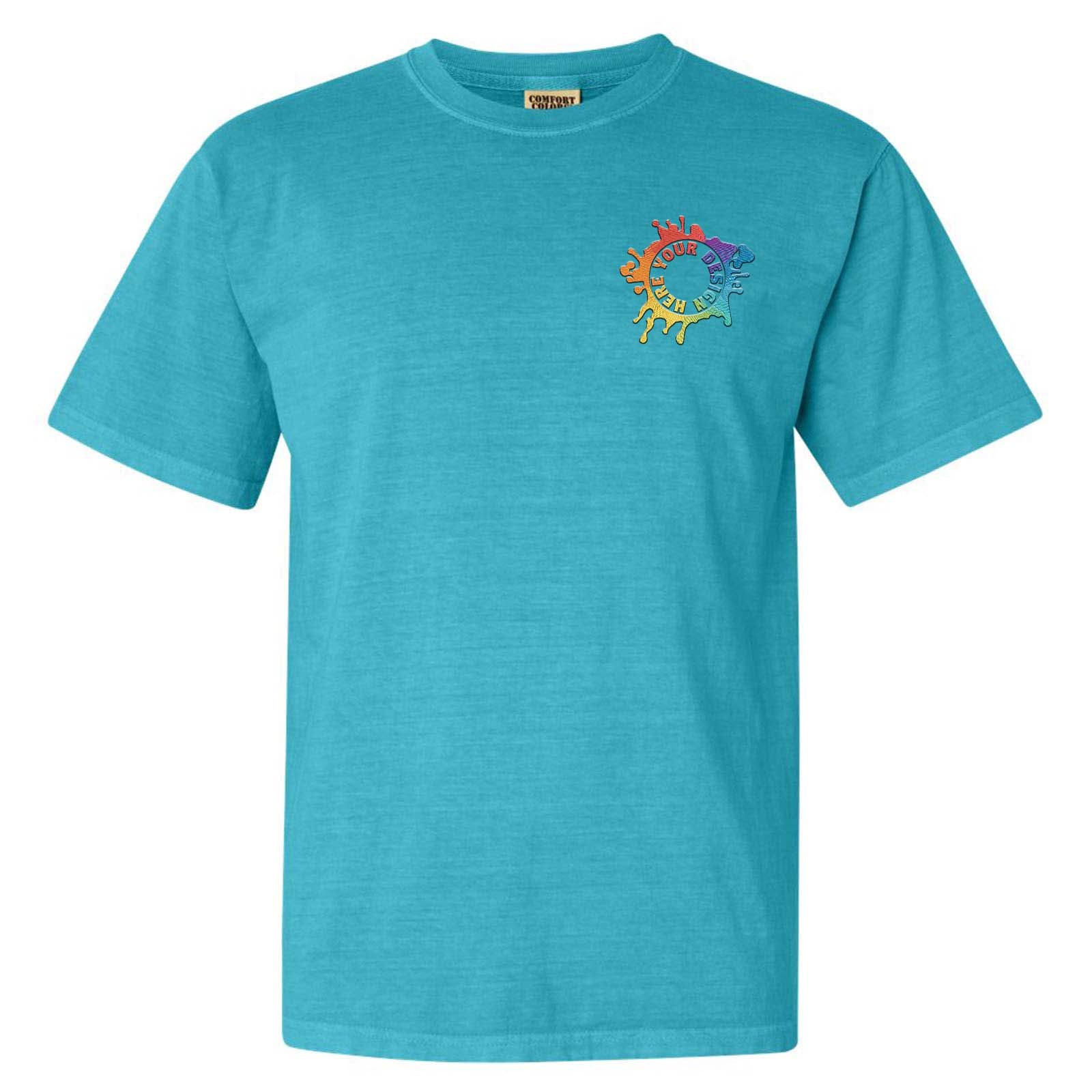 Comfort Colors Garment Dyed Heavyweight 100% Cotton T-Shirt Embroidery - Mato & Hash