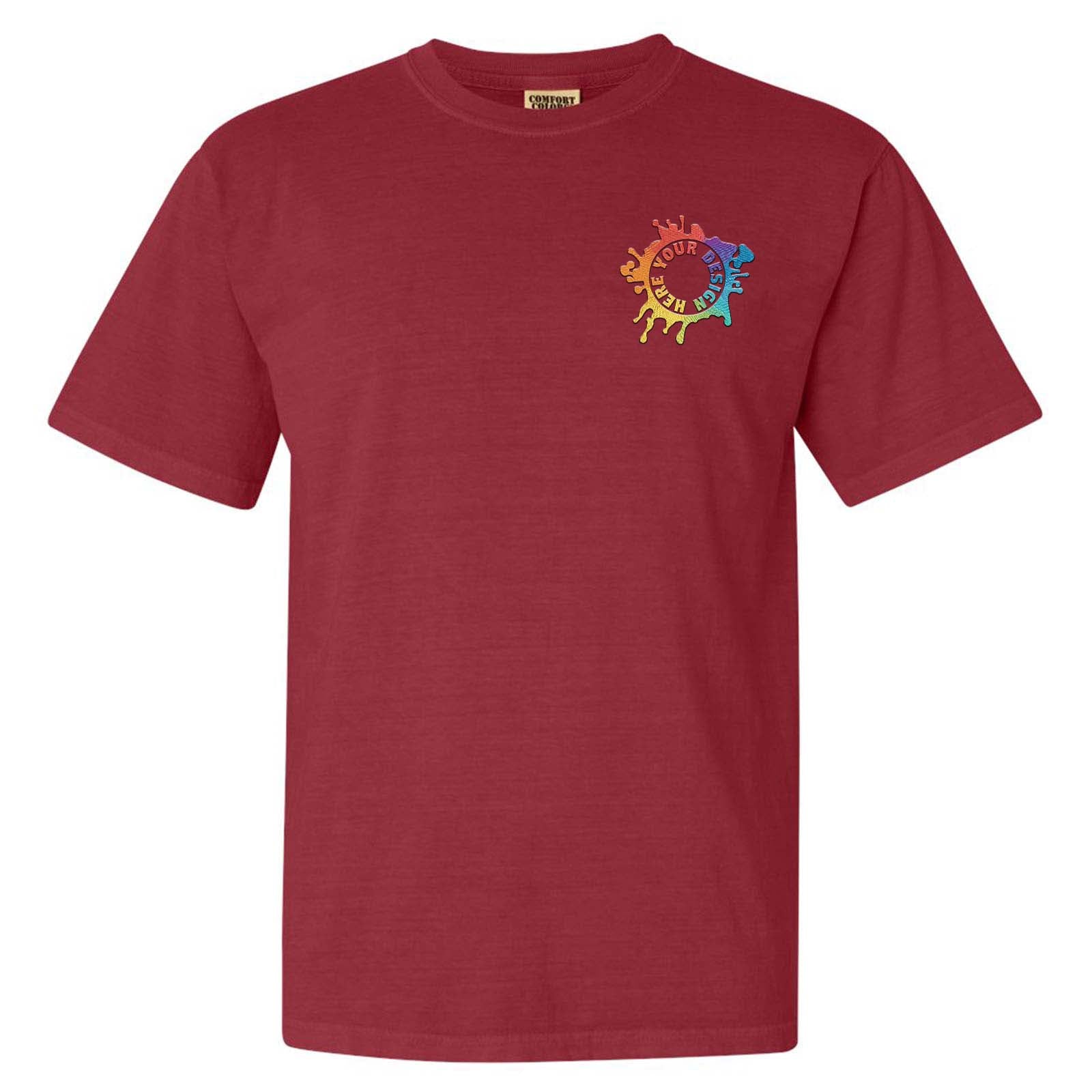 Comfort Colors Garment Dyed Heavyweight 100% Cotton T-Shirt Embroidery - Mato & Hash
