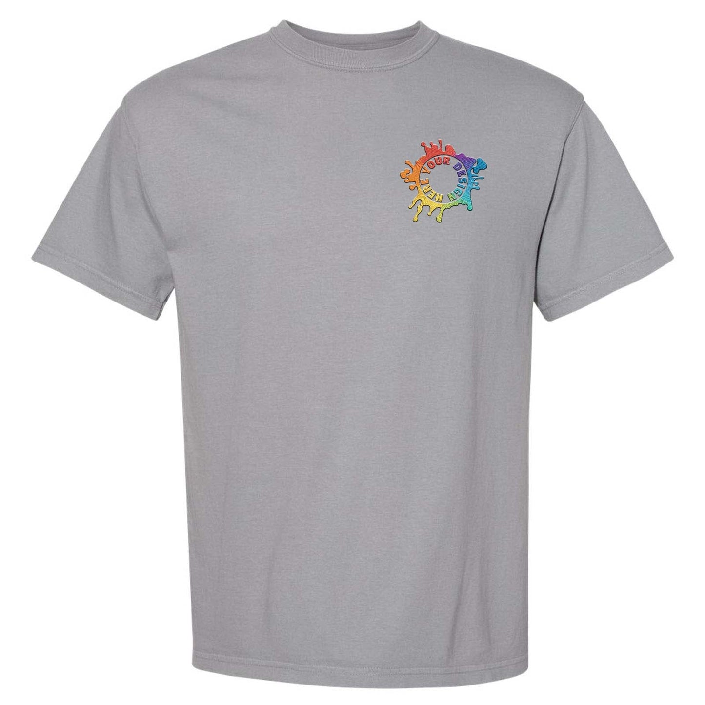 Comfort Colors Garment Dyed Heavyweight 100% Cotton T-Shirt Embroidery - Mato & Hash