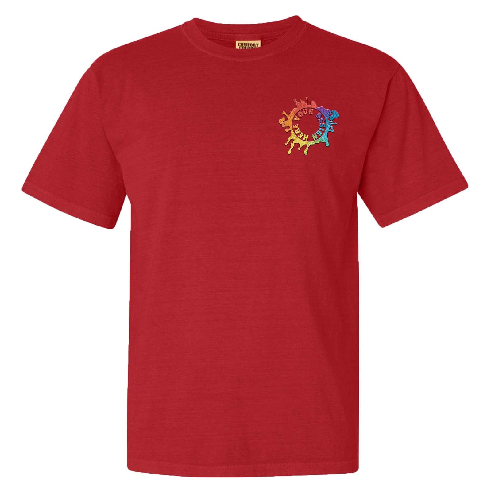 Comfort Colors Garment Dyed Heavyweight 100% Cotton T-Shirt Embroidery - Mato & Hash