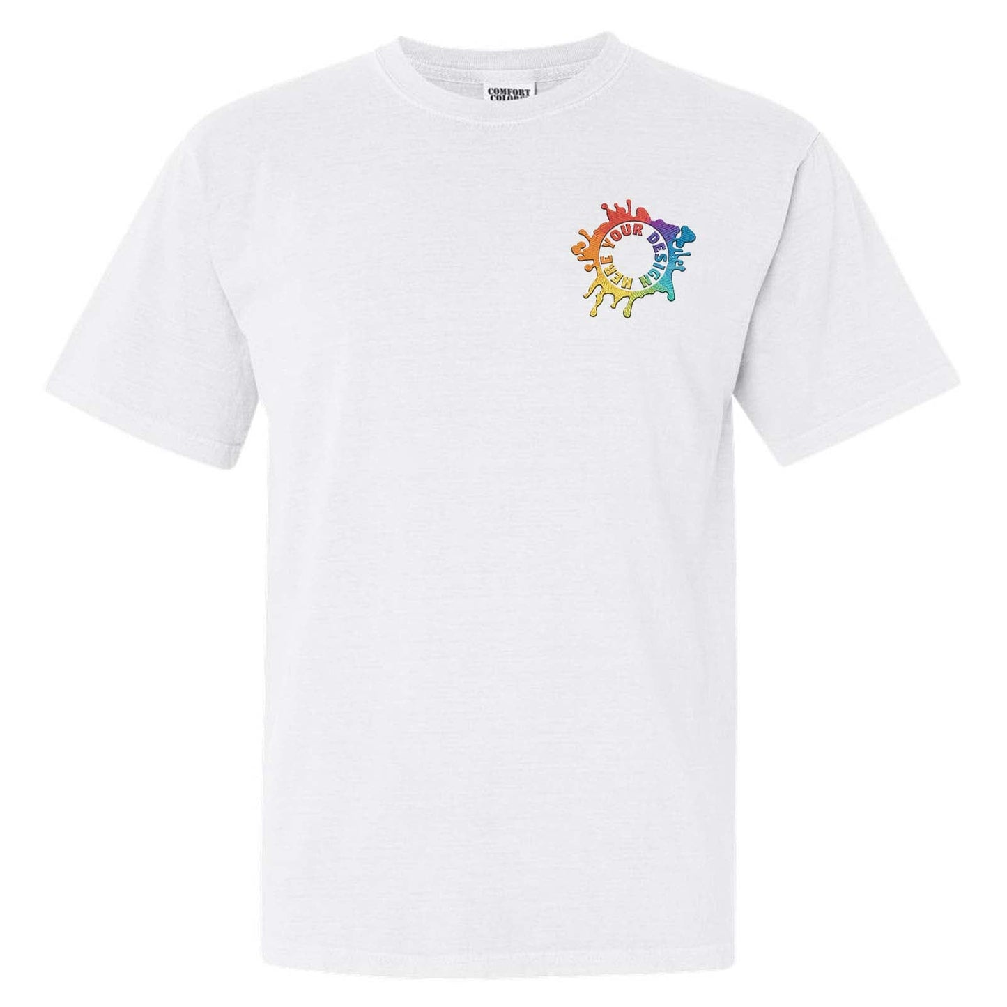 Comfort Colors Garment Dyed Heavyweight 100% Cotton T-Shirt Embroidery - Mato & Hash