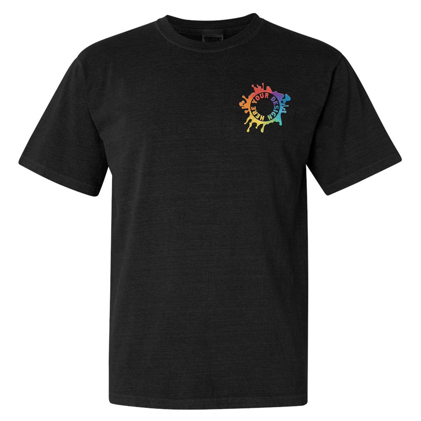 Comfort Colors Garment Dyed Heavyweight 100% Cotton T-Shirt Embroidery - Mato & Hash