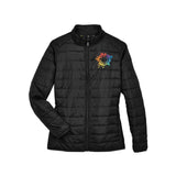 Core 365 Ladies' Prevail Packable Puffer Jacket Embroidery - Mato & Hash