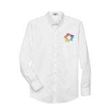 Core 365 Men's Operate Long-Sleeve Twill Shirt Embroidery - Mato & Hash