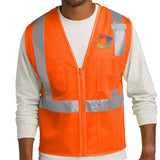 CornerStone® ANSI 107 Class 2 Mesh Zippered Embroidery - Mato & Hash