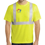 CornerStone® - ANSI 107 Class 2 Safety T-Shirt Embroidery - Mato & Hash