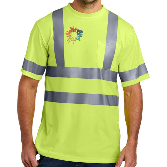 CornerStone® - ANSI 107 Class 3 Short Sleeve Snag-Resistant Reflective Embroidery - Mato & Hash
