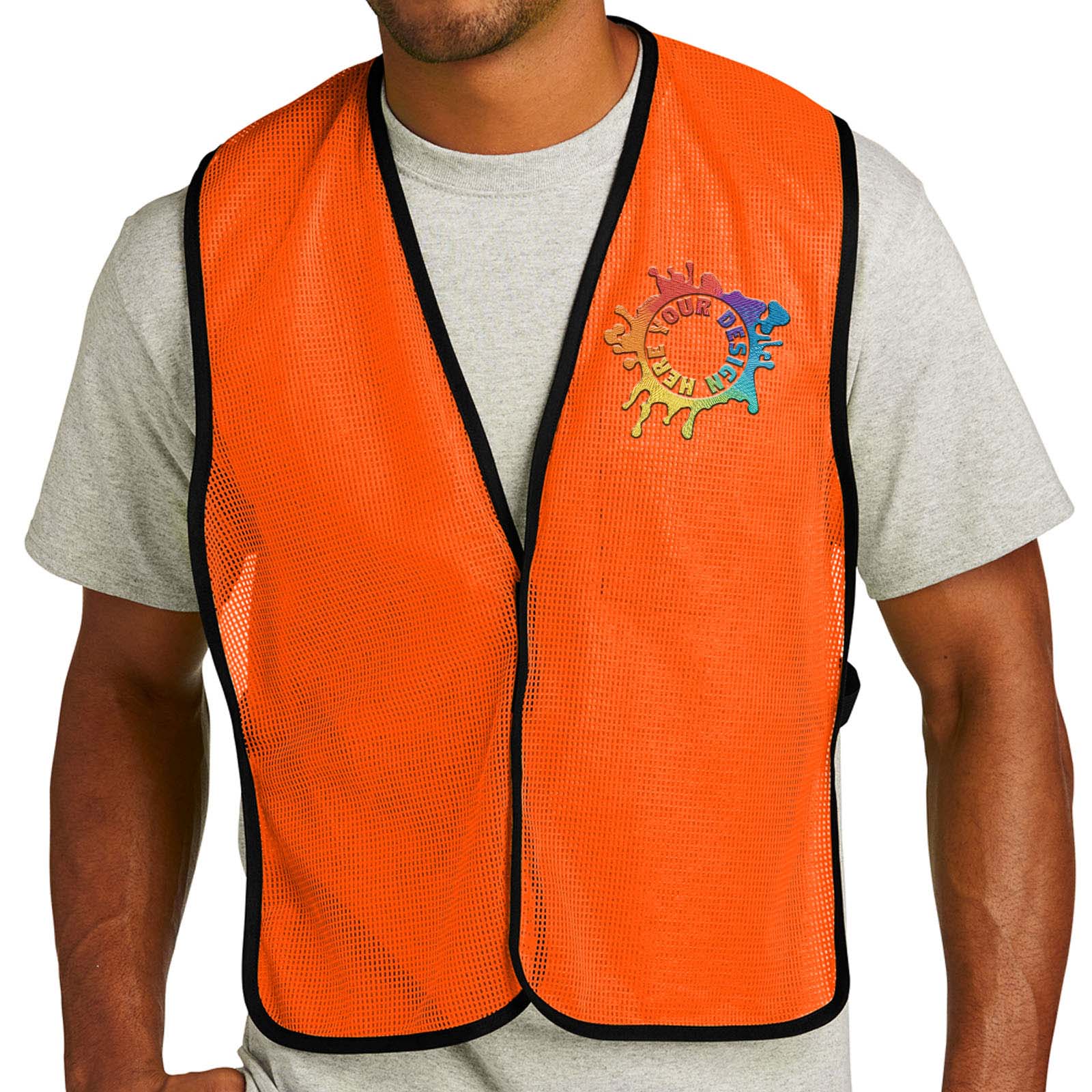 CornerStone ® Enhanced Visibility Mesh Vest Embroidery - Mato & Hash