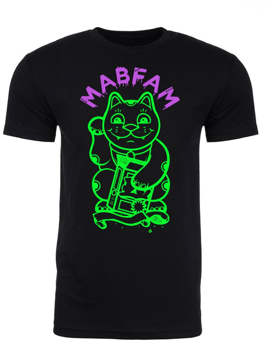 Craig M October "Green and Purple Cat" Front Print - Mato & Hash
