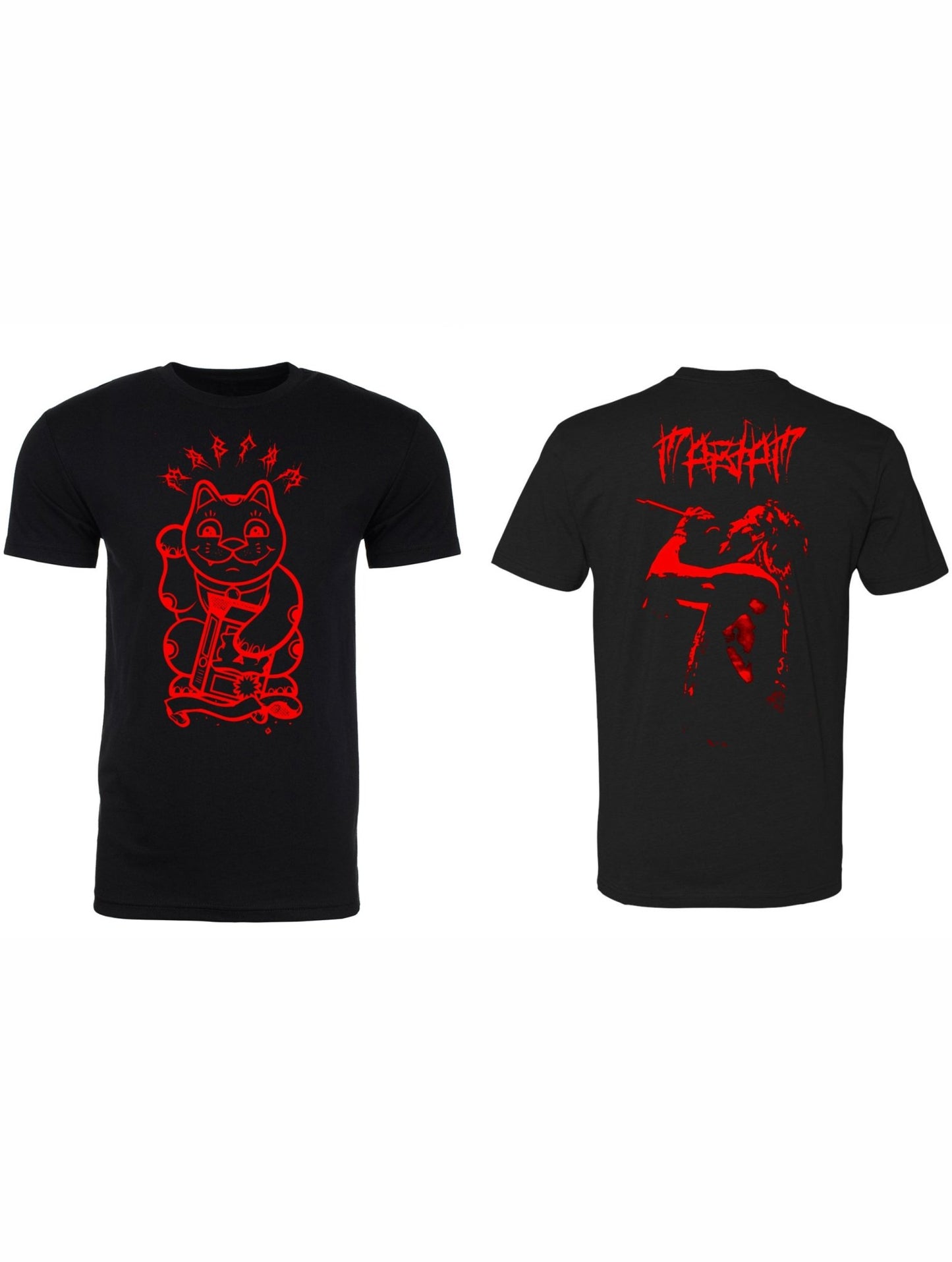 Craig M October "Red Cat and Singer" Front and Back Print INTERNATIONAL - Mato & Hash