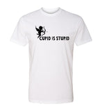 Cupid is Stupid Bow & Arrow Unisex Valentine's Day T Shirts - Mato & Hash