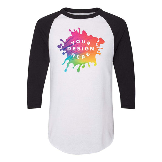 Custom Augusta Sportswear Three-Quarter Raglan Sleeve Baseball Jersey - Mato & Hash
