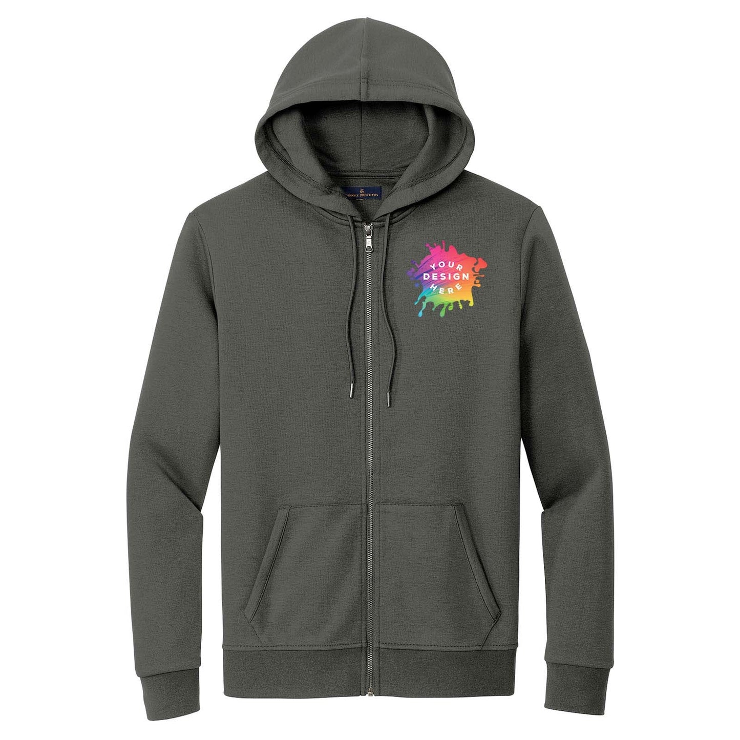 Custom Brooks Brothers® Double-Knit Full-Zip Hoodie - Mato & Hash