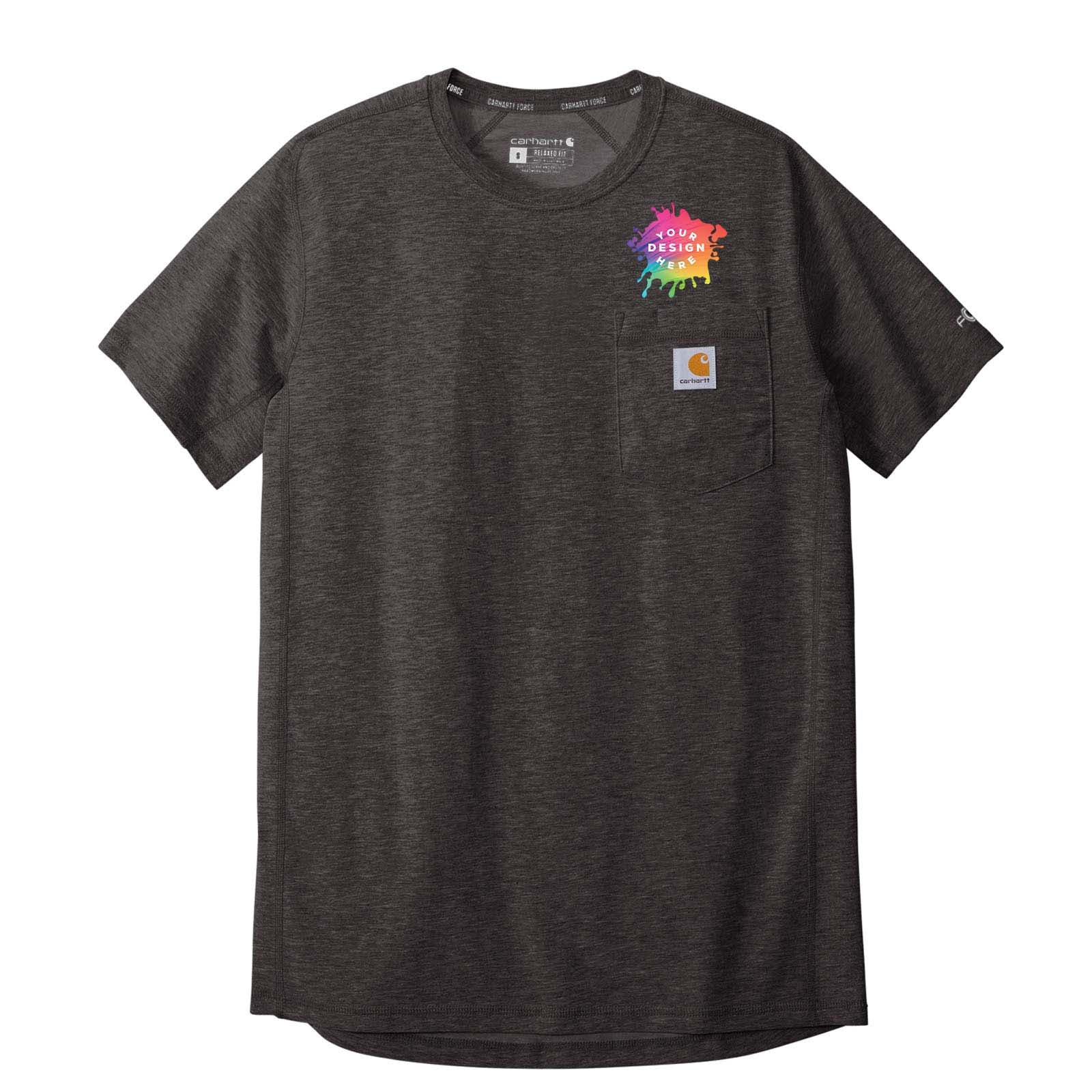 Custom Carhartt Force® Short Sleeve Pocket T-Shirt - Mato & Hash