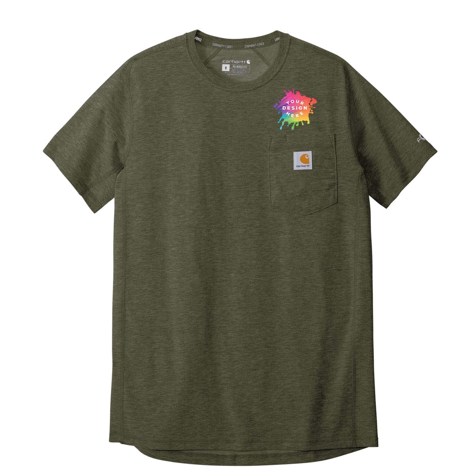 Custom Carhartt Force® Short Sleeve Pocket T-Shirt - Mato & Hash