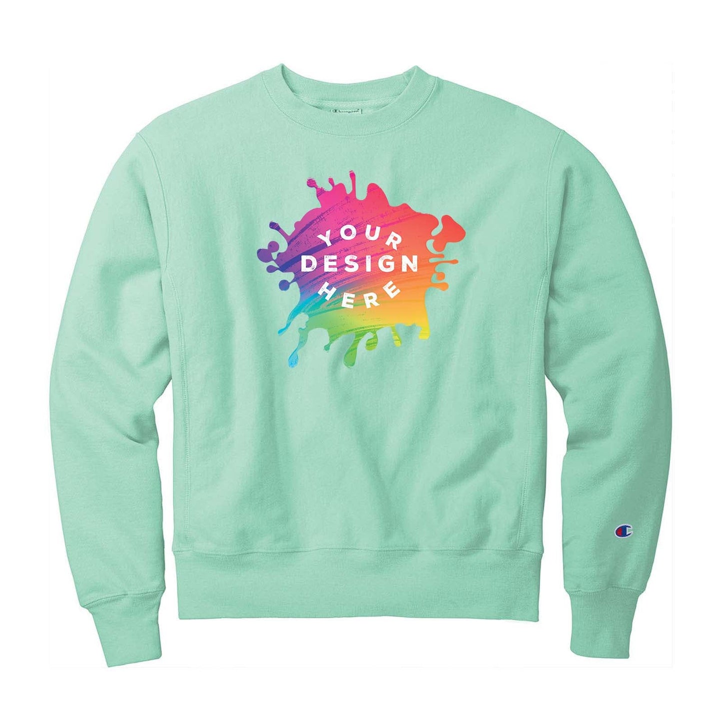 Custom Champion ® Reverse Weave ® Garment-Dyed Crewneck Sweatshirt - Mato & Hash