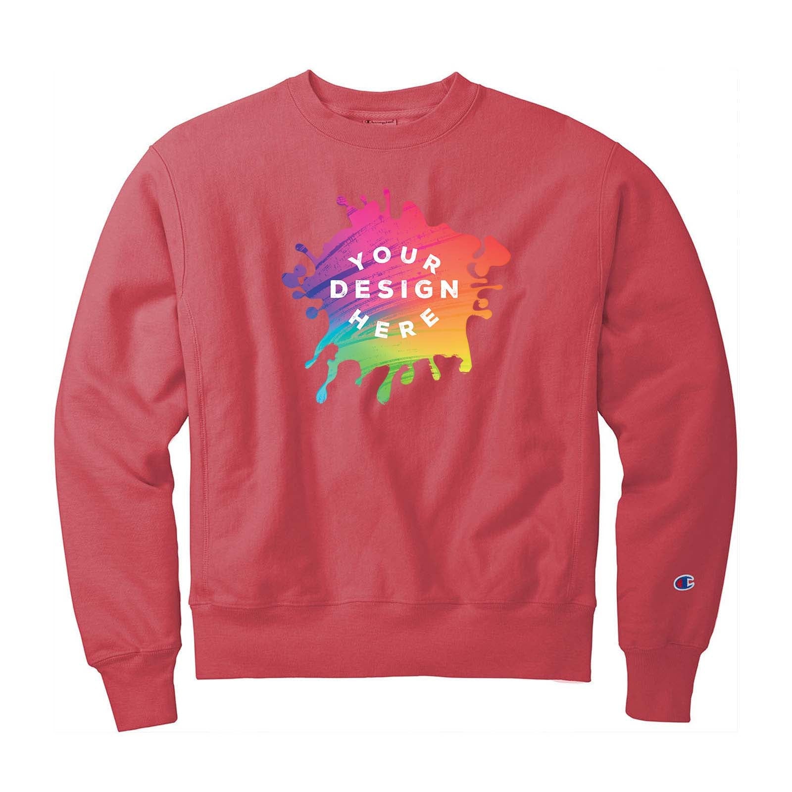 Custom Champion ® Reverse Weave ® Garment-Dyed Crewneck Sweatshirt - Mato & Hash