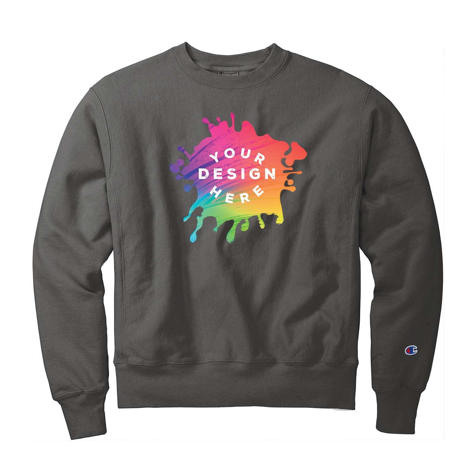 Custom Champion ® Reverse Weave ® Garment-Dyed Crewneck Sweatshirt - Mato & Hash