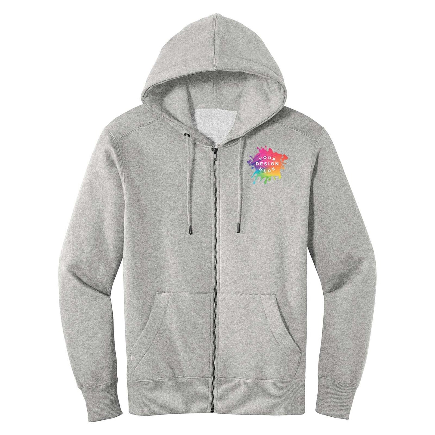Custom District® Perfect Weight® Fleece Full-Zip Hoodie - Mato & Hash