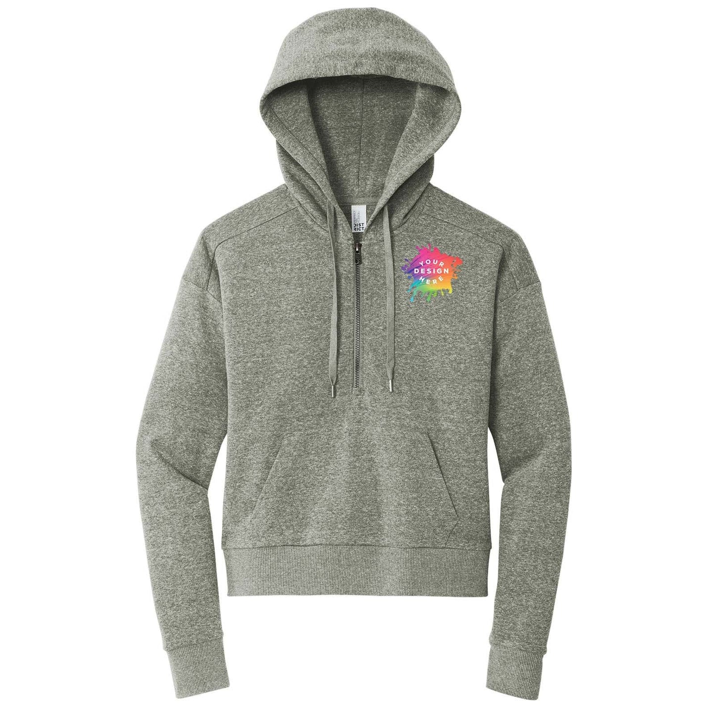 Custom District® Women’s Perfect Tri® Fleece 1/2-Zip Pullover - Mato & Hash