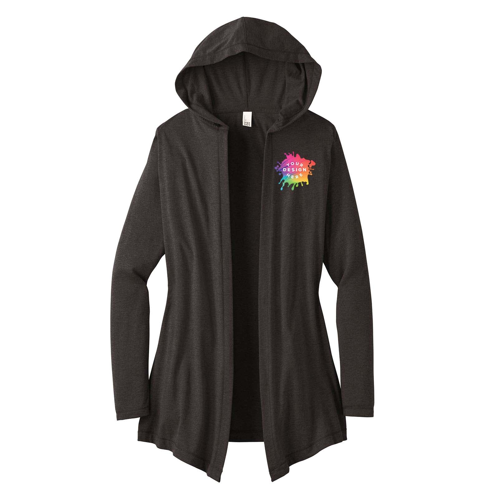 Custom District ® Women’s Perfect Tri ® Hooded Cardigan - Mato & Hash