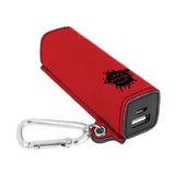Custom-Engraved Laserable Leatherette 2200 mAh Power Bank with USB Cord