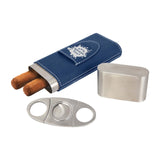 Custom-Engraved Laserable Leatherette Cigar Case with Cutter - Mato & Hash