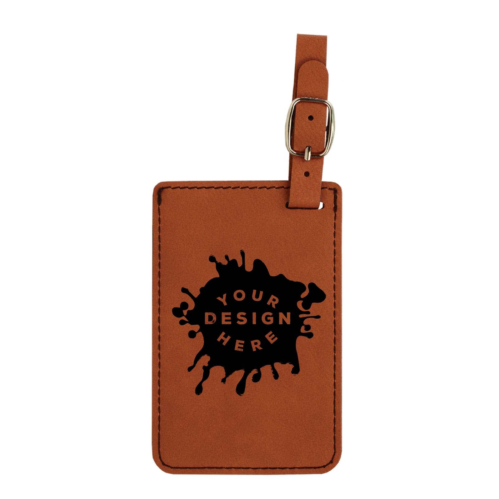 Custom-Engraved Laserable Leatherette Luggage Tag - Mato & Hash