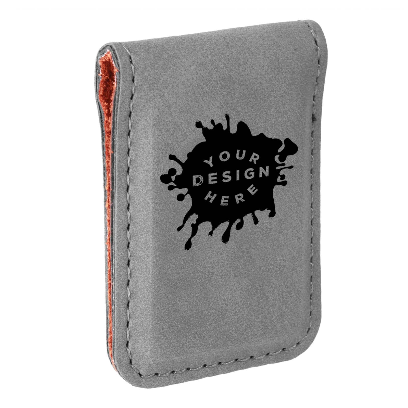 Custom-Engraved Laserable Leatherette Money Clip - Mato & Hash
